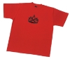T-SHIRT IMPRIME ROUGE